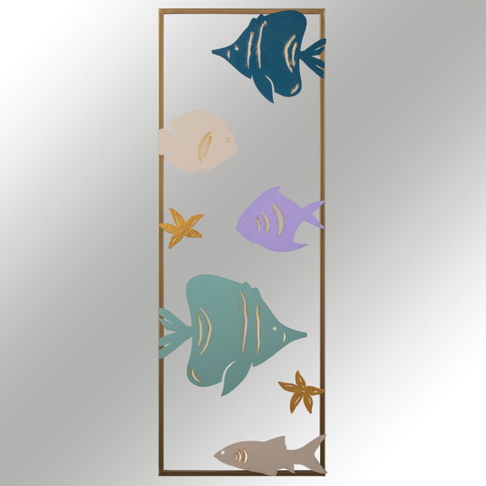 Wallity Aquarium - 2 Accesorio decorativo de metal multicolor
